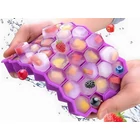 Kép 7/8 - Hatszögletű szilikon jégkockaforma, 37 db