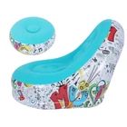 Kép 6/9 - Felfújható kerti fotel lábtartóval és pumpával