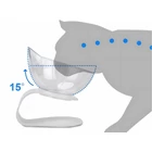Kép 7/7 - Dupla etetőtál állvánnyal, 2 x 400 ml