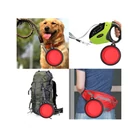 Kép 6/10 - Összecsukható utazótál kutyáknak, piros, 800 ml