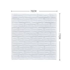 Kép 8/8 - Öntapadós tapéta panel 3D tégla mintával, fehér