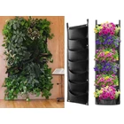 Kép 9/10 - Függőleges, 7 zsebes filc növénykaspó