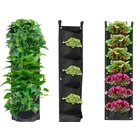 Kép 2/10 - Függőleges, 7 zsebes filc növénykaspó