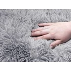 Kép 4/9 - Kutya, macska plüss fekhely, 100 x 15 cm, világos szürke