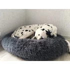 Kép 2/10 - Kutya, macska plüss fekhely, 100 x 15 cm, sötét szürke