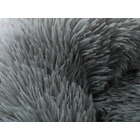 Kép 8/10 - Kutya, macska plüss fekhely, 100 x 15 cm, sötét szürke