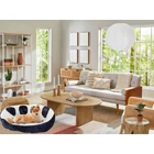 Kép 10/14 - Plüss kutya fekhely, sötétkék, 60 cm