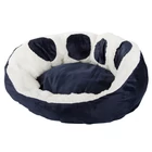 Kép 13/14 - Plüss kutya fekhely, sötétkék, 60 cm