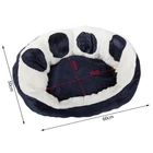 Kép 7/14 - Plüss kutya fekhely, sötétkék, 60 cm