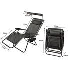 Kép 14/14 - Összecsukható napozóágy napellenzővel és asztallal