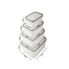 Kép 10/10 - Ételtároló edények kivehető belső kosárral, 4 db