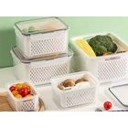 Kép 2/10 - Ételtároló edények kivehető belső kosárral, 4 db