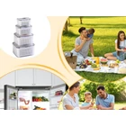 Kép 6/10 - Ételtároló edények kivehető belső kosárral, 4 db