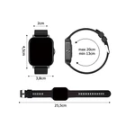 Kép 8/8 - Okosóra számos funkcióval, fekete