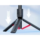 Kép 2/10 - Teleszkópos telefontartó állvány bluetooth távirányítóval, 90 cm