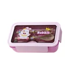 Kép 9/9 - Ebéddoboz 2 rekesszel és evőeszközökkel, lila