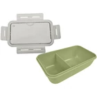 Kép 9/9 - Ebéddoboz 2 rekesszel és evőeszközökkel, zöld