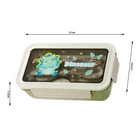 Kép 6/9 - Ebéddoboz 2 rekesszel és evőeszközökkel, zöld