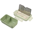 Kép 10/11 - Étkeződoboz vizespalackkal és evőeszközökkel gyerekeknek, zöld