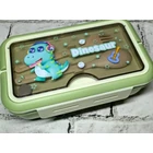 Kép 5/11 - Étkeződoboz vizespalackkal és evőeszközökkel gyerekeknek, zöld