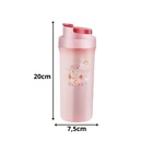 Kép 8/9 - Étkeződoboz vizespalackkal és evőeszközökkel gyerekeknek, rózsaszín