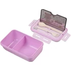 Kép 7/10 - Étkeződoboz vizespalackkal és evőeszközökkel gyerekeknek, lila