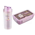 Kép 10/10 - Étkeződoboz vizespalackkal és evőeszközökkel gyerekeknek, lila