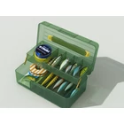 Kép 7/9 - 11 rekeszes szervező láda fedéllel és fogantyúval