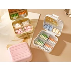 Kép 15/15 - 7 rekeszes gyógyadagoló doboz, 8 x 7.5 x 3.5 cm