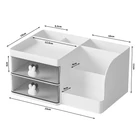 Kép 7/9 - Rekeszes, fiókos asztali szervező kis tárgyakhoz