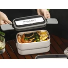 Kép 3/10 - Kétszintes éthordó evőeszközökkel, 1.4 L, fehér