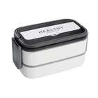 Kép 7/10 - Kétszintes éthordó evőeszközökkel, 1.4 L, fehér