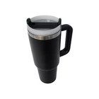 Kép 9/11 - Acél termoszbögre 1.2 literes űrtartalommal, szívószállal, fekete