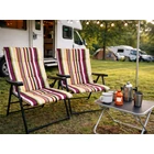 Kép 2/10 - Összecsukható kempingszék, sokszínű csíkos