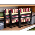 Kép 7/10 - Összecsukható kempingszék, sokszínű csíkos