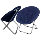 Kép 8/10 - Összecsukható kerek kerti szék, sötétkék