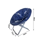 Kép 10/10 - Összecsukható kerek kerti szék, sötétkék