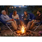 Kép 4/10 - Összecsukható kerek kerti szék, sötétkék