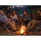 Kép 4/10 - Összecsukható kerek kerti szék, barna