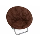 Kép 9/10 - Összecsukható kerek kerti szék, barna