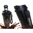 Kép 10/10 - Termoszpohár szívószállal, 530 ml, fekete