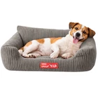 Kép 7/10 - Magasított oldalfalú kutya-, macska fekhely, bézs, M