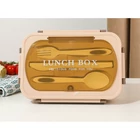 Kép 2/10 - 3 rekeszes éthordó evőeszközkészlettel, barna