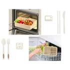 Kép 7/10 - 3 rekeszes éthordó evőeszközkészlettel, barna