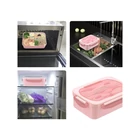 Kép 7/7 - 3 rekeszes éthordó evőeszközkészlettel, rózsaszín