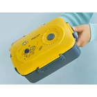 Kép 8/10 - 3 rekeszes ételhordó evőeszközökkel, zöld