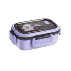 Kép 6/10 - 3 rekeszes étkeződoboz evőeszközökkel, lila