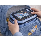 Kép 6/10 - 3 rekeszes étkeződoboz evőeszközökkel, kék