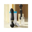 Kép 2/10 - Kézi vibrációs masszírozó USB-töltéssel, fekete