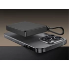 Kép 2/9 - Powerbank vezeték nélküli töltési funkcióval, USB-C és Lightning, 10000 mAh, 20W, szürke